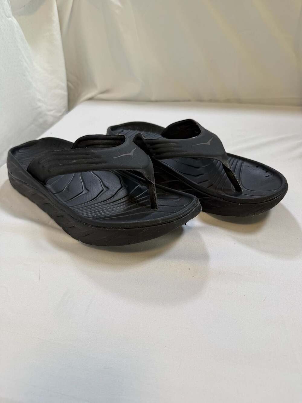 Hoka One One Black Men's Cushioned Thong Sandals